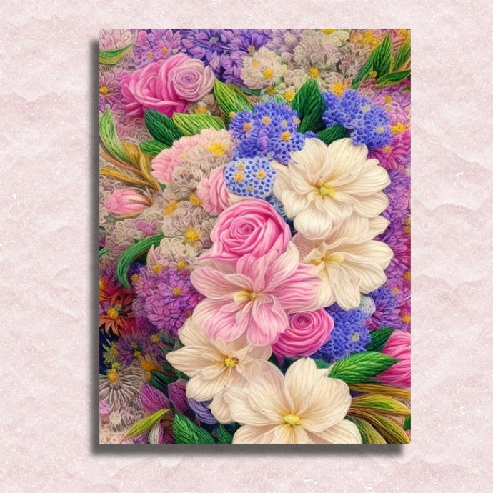 In Embrace of Flowers Canvas - Painting by numbers shop