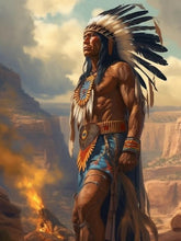 Laad afbeelding in galerijviewer, Indian Warrior Paint by Numbers