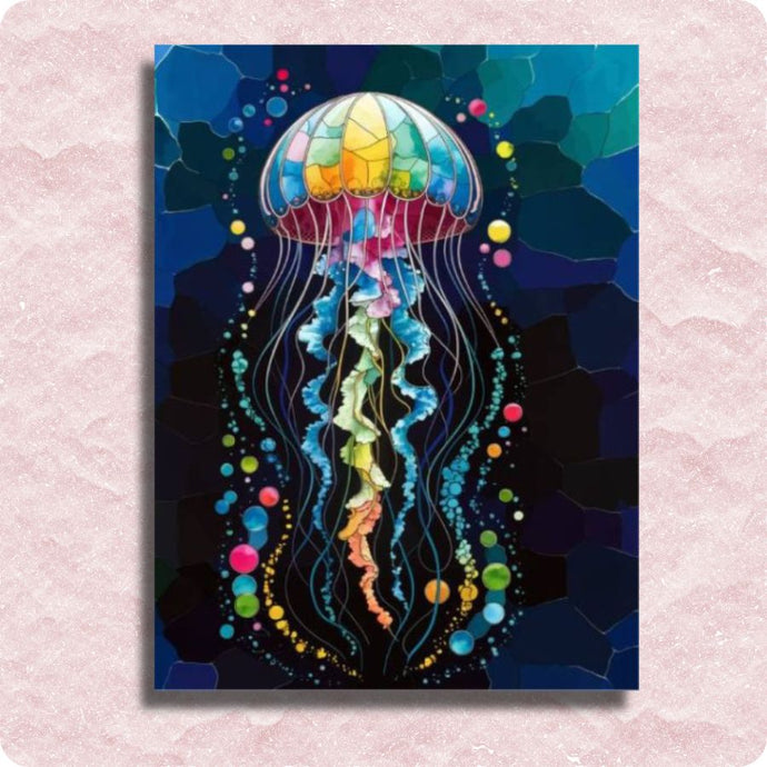 Jellyfish Canvas - Paint by numbers