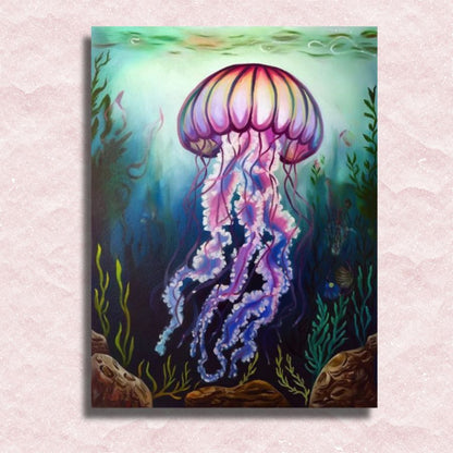 Jellyfish in the Sea Canvas - Paint by numbers