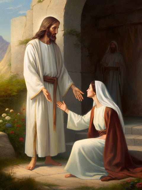 Jesus and Mary Magdalene - Painting by numbers shop