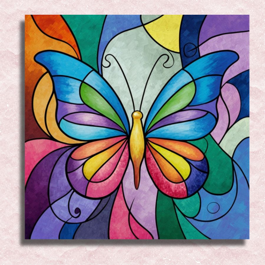 Kaleidoscope Butterfly Canvas - Paint by numbers