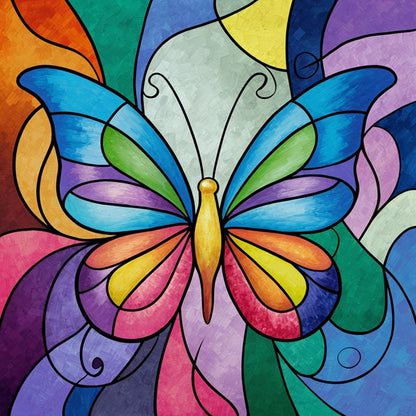 Kaleidoscope Butterfly - Painting by numbers shop