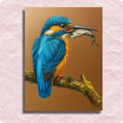 Kingfisher Canvas - Paint by numbers