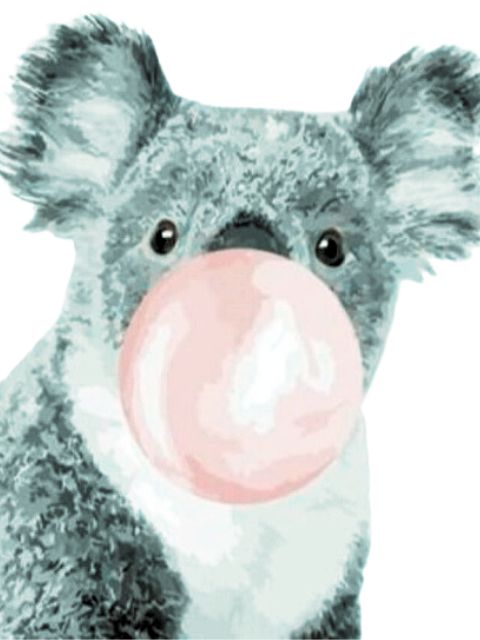 Koala Bubble Gum - Painting by numbers shop