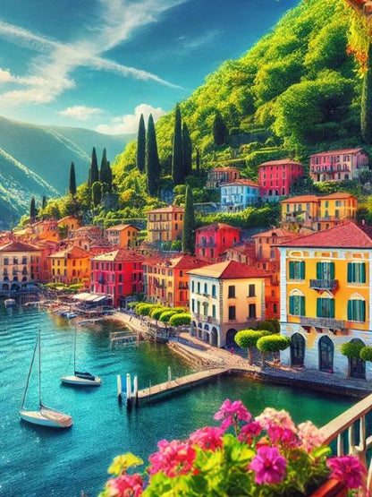 Lake Como - Paint by numbers