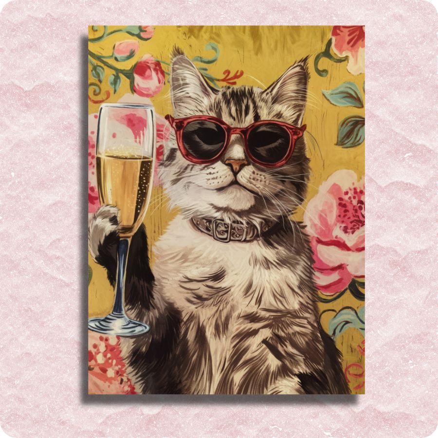 Life is Perfect with Cats Canvas - Paint by numbers