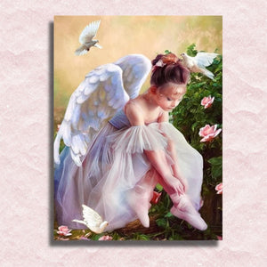 Little Angel Girl Canvas - Schilderen op nummer winkel