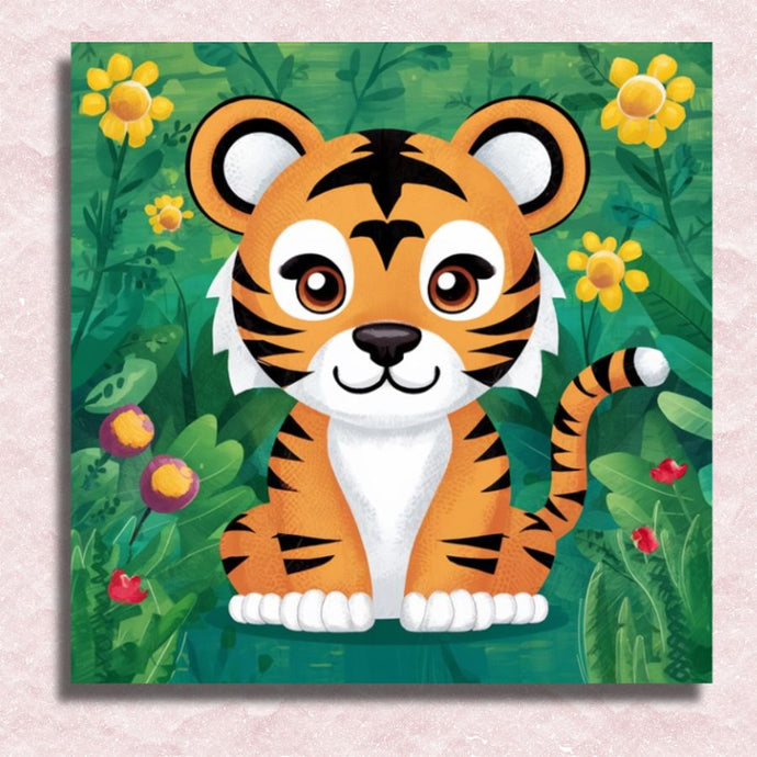 Little Tiger Canvas - Painting by numbers shop