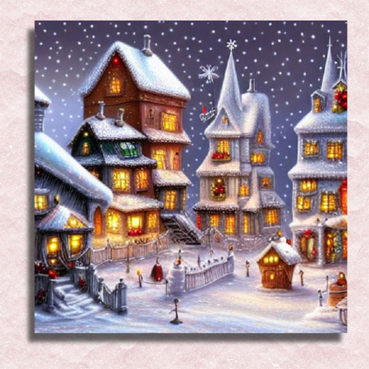 Lots of Snow this Christmas Canvas - Paint by numbers