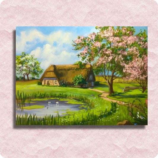 Lovely Spring Village - Paint by Numbers Kit