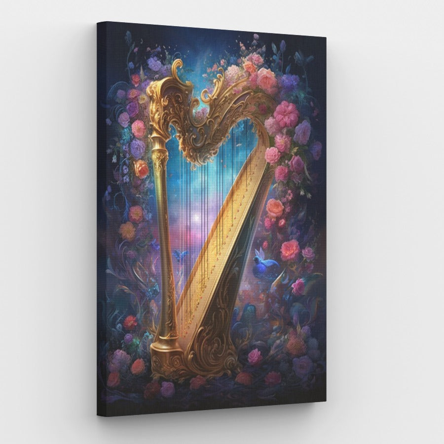 Magical Harmony Harp Canvas - Schilderen op nummerwinkel