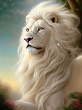 Load image into Gallery viewer, Majestic White-Maned Lion - Paint by numbers
