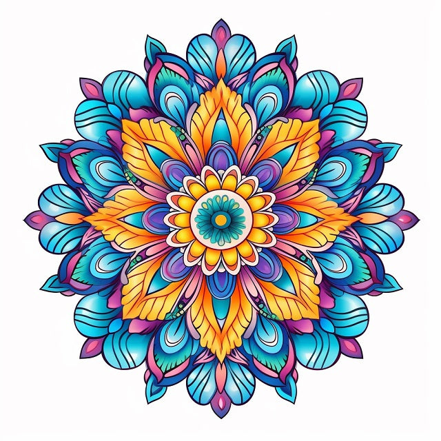 Mandala III Canvas - Painting by numbers shop