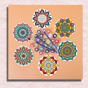 Mandala Coasters 6 Pack Paint by Numbers