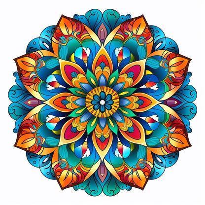 Mandala Meadow Canvas - Painting by numbers shop