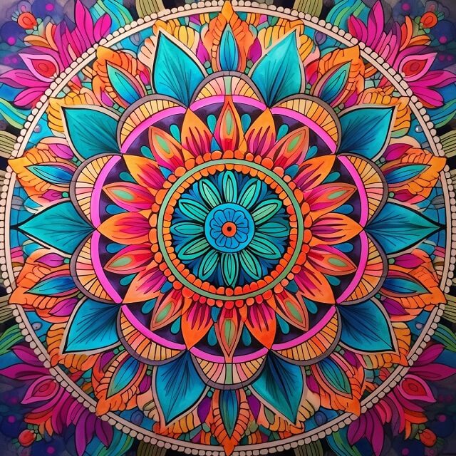 Mandala Paint by Numbers Art Supply Set