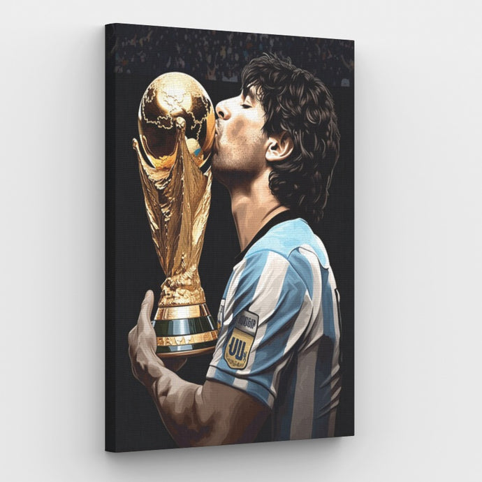 Maradona Argentina Canvas - Painting by numbers shop