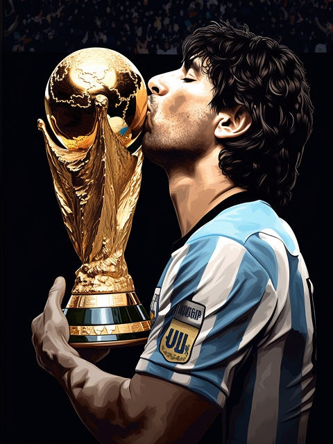 Maradona Argentina Paint by numbers