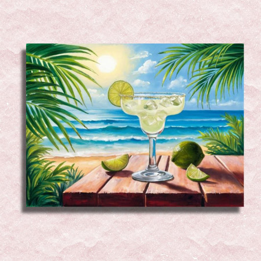 Margarita Cocktail Canvas - Paint by numbers