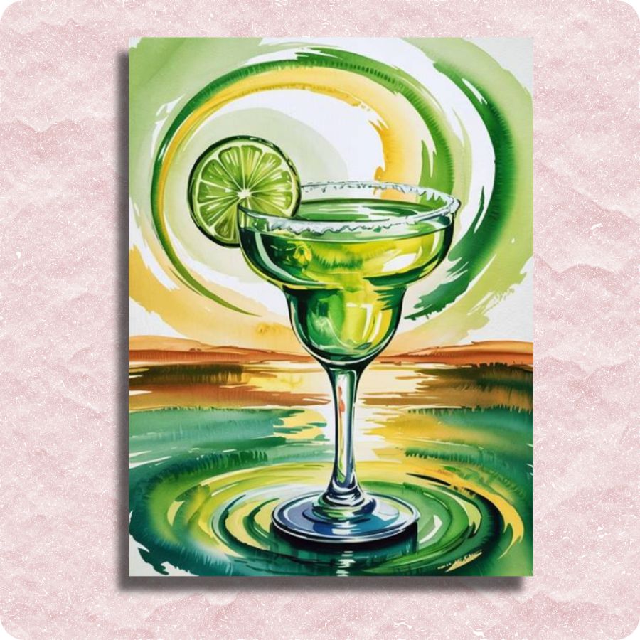 Margarita Cocktail Canvas - Paint by numbers