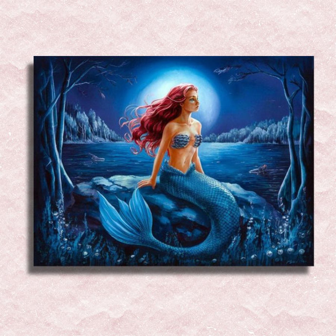 Mermaid at Midnight Canvas - Painting by numbers shop