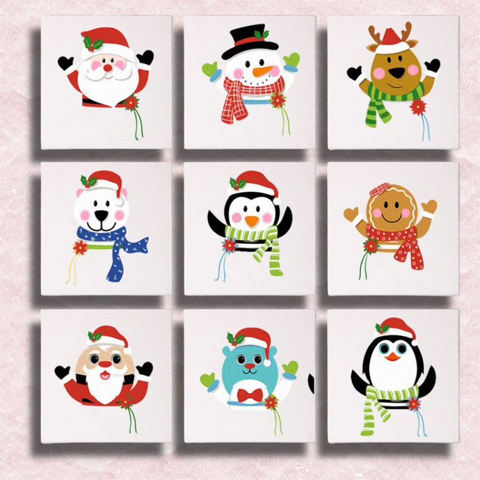 Mini Merry Friends 9 Pack - Paint by Numbers