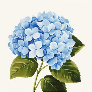 Mini-Blaue Hortensie Malen nach Zahlen