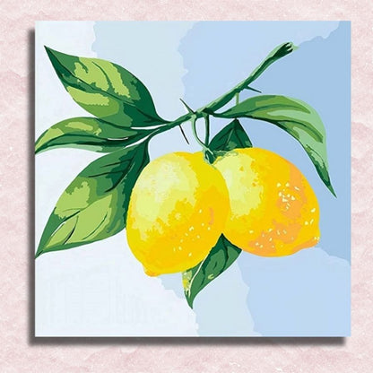 Mini-Zitronen-Leinwand – Malen-nach-Zahlen-Shop