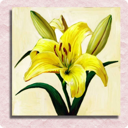 Mini Sunlit Lily Canvas - Paint by numbers