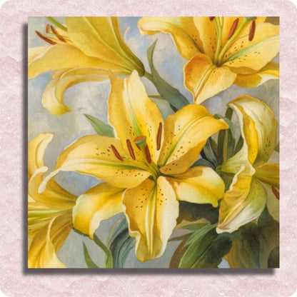 Mini Sunlit Lily Canvas - Paint by numbers