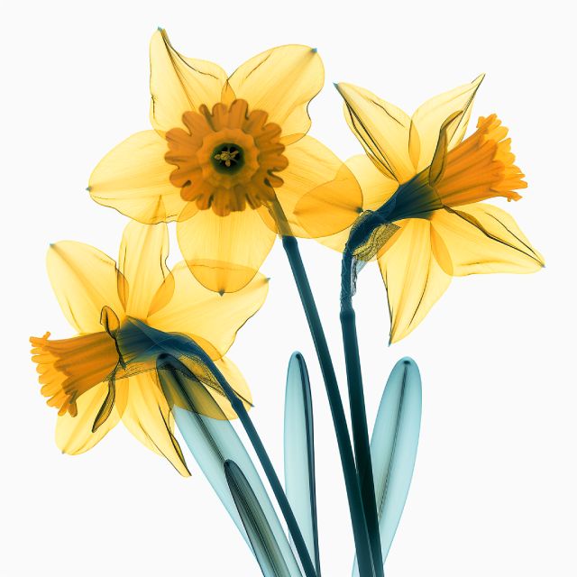 Mini Yellow Daffodils - Paint by numbers