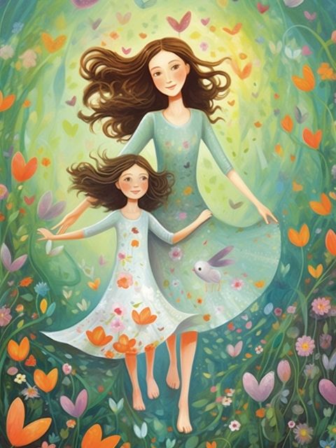 Mom and Daughter - Painting by numbers shop