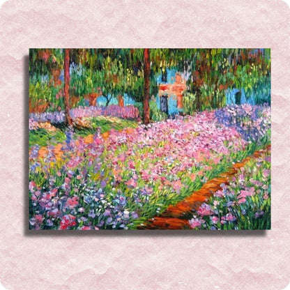 Claude Monet - Irises at Monets Garden at Giverny - Paint by numbers
