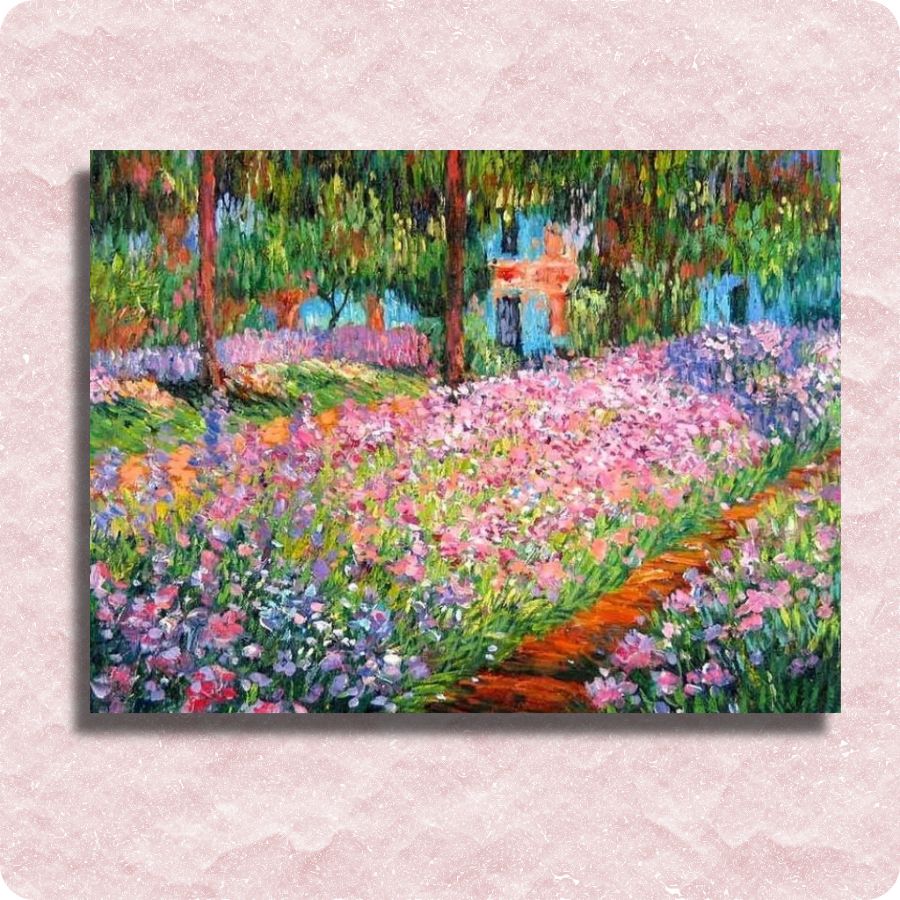 Claude Monet - Irises at Monets Garden at Giverny - Paint by numbers