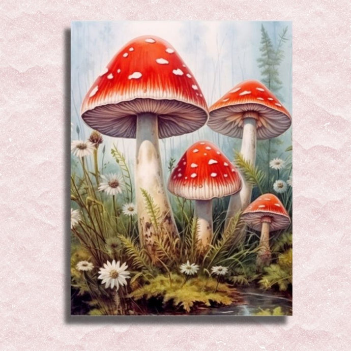 Mushrooms Canvas- Painting by numbers shop