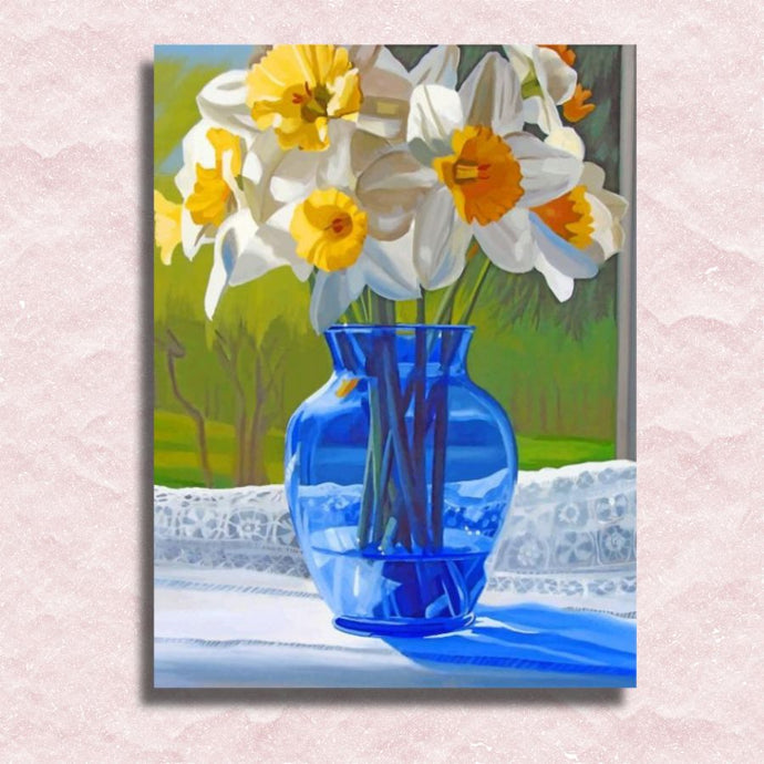Narcissus Vase Canvas - Painting by numbers shop