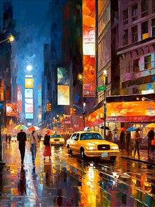 New York Scene Paint by Numbers