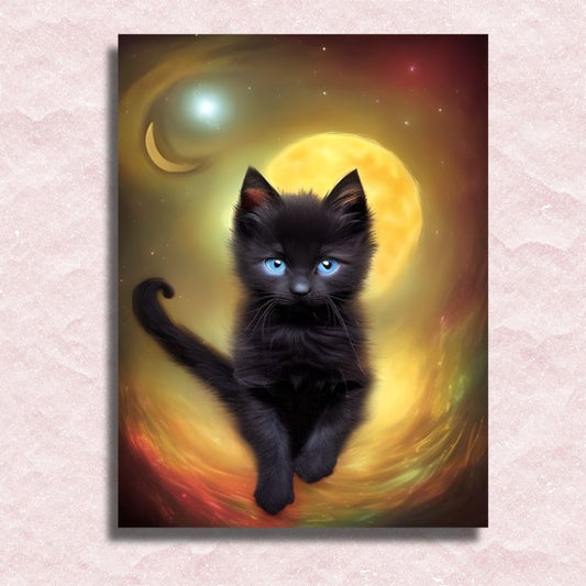 Nacht is tijd voor katten Canvas - Schilderen op nummer winkel