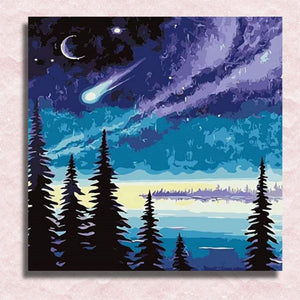 Nightsky Comet Canvas - Schilderij op nummerwinkel