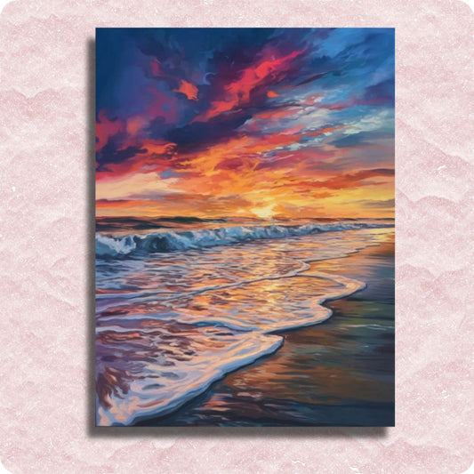 Ocean Sunset Canvas - Paint by numbers