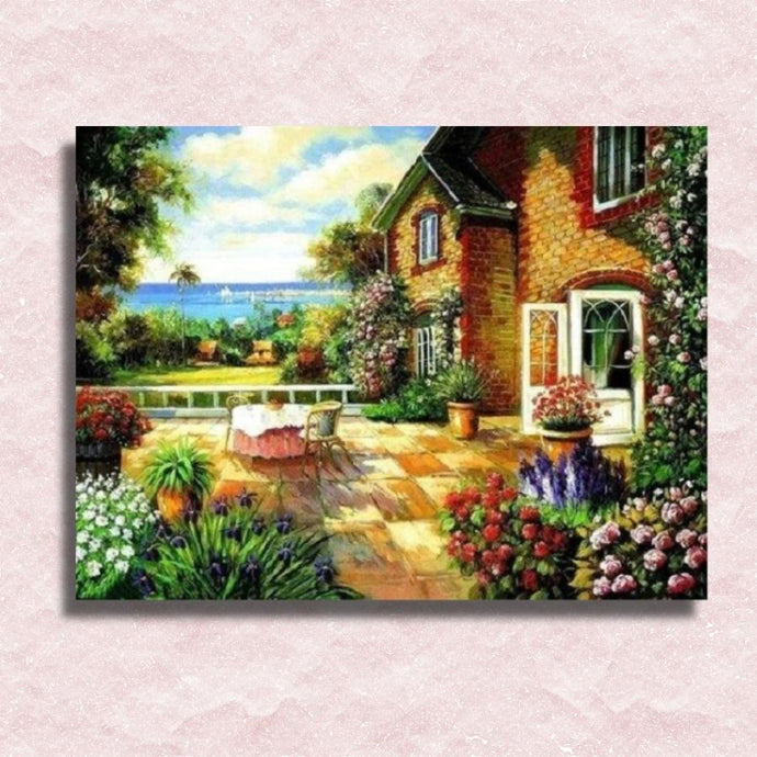 Old House by the Sea Canvas - Painting by numbers shop