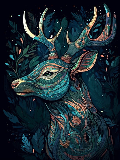 Ornamental Deer - Painting by numbers shop