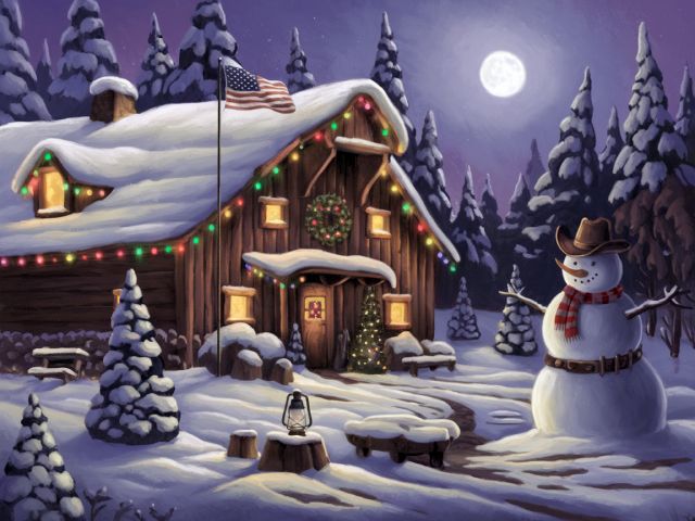 Peaceful Christmas - Paint by numbers