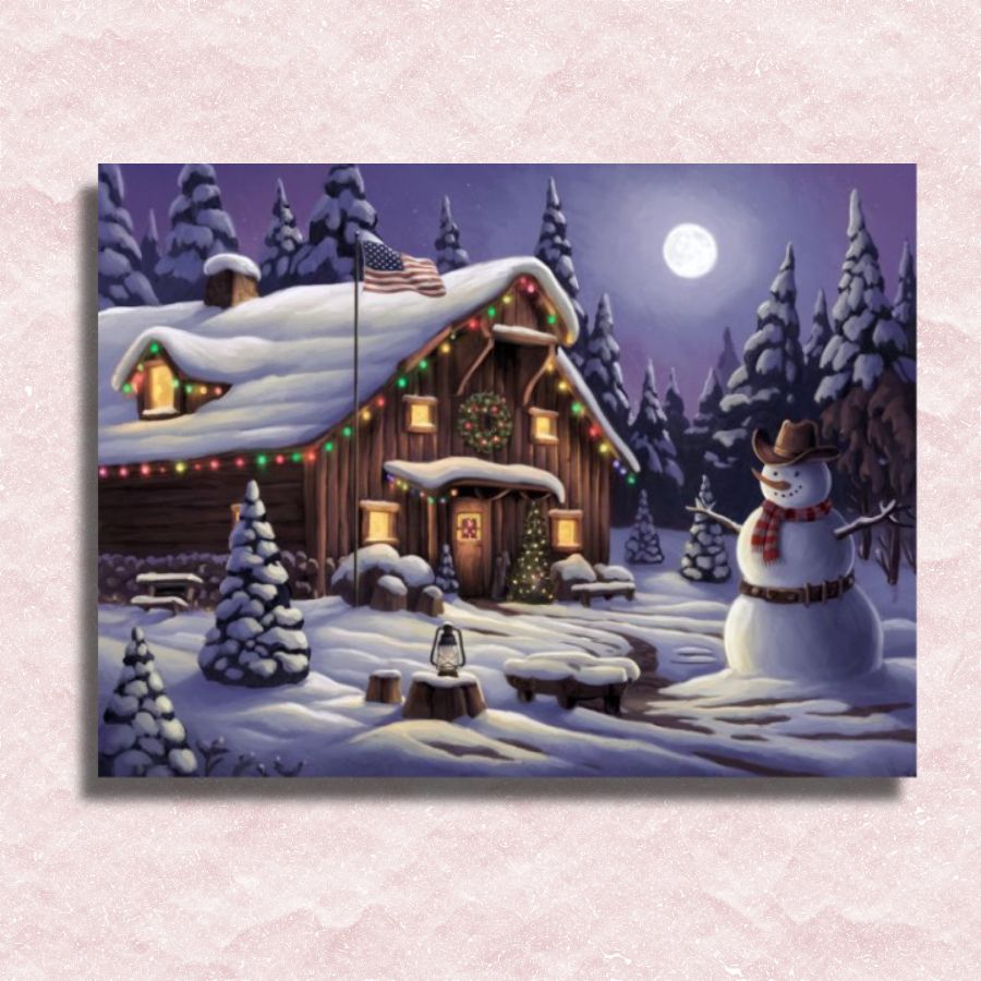 Peaceful Christmas Canvas - Paint by numbers