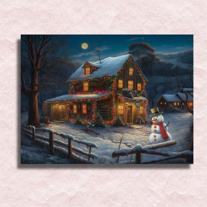 Peaceful Christmas Canvas - Painting by numbers shop