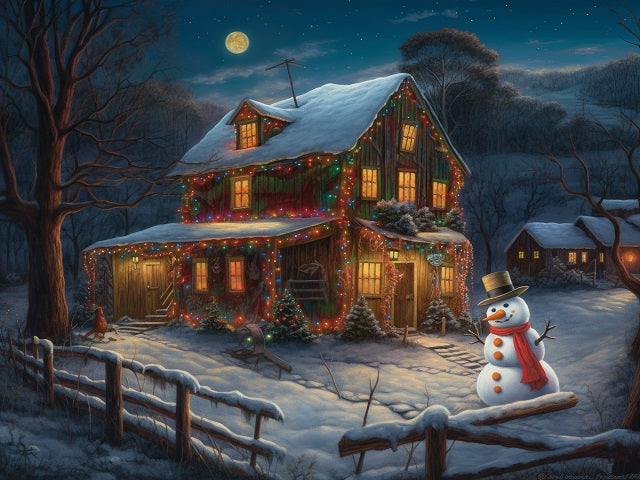 Peaceful Christmas Paint by Numbers