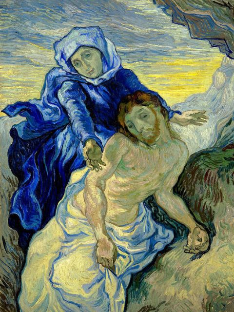 Van Gogh - Pieta (after Delacroix) - Paint by numbers