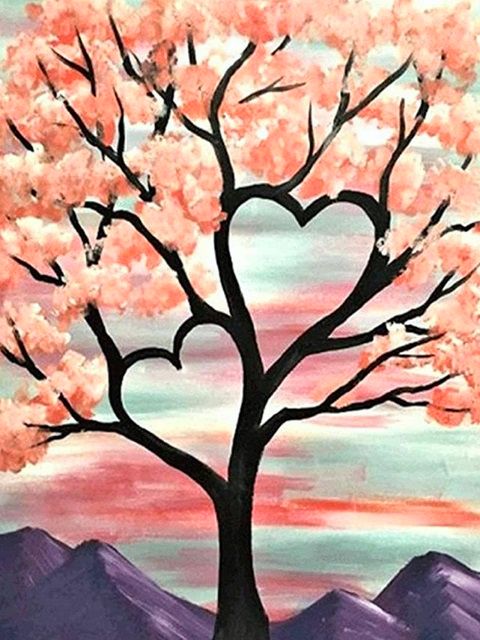 Pink Love Romance - Painting by numbers shop
