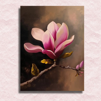 Pink Magnolia Canvas - Painting by numbers shop